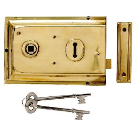 Yale Locks P334 Serrure en applique Laiton Visi 156 x 104 mm (Import Grande Bretagne)