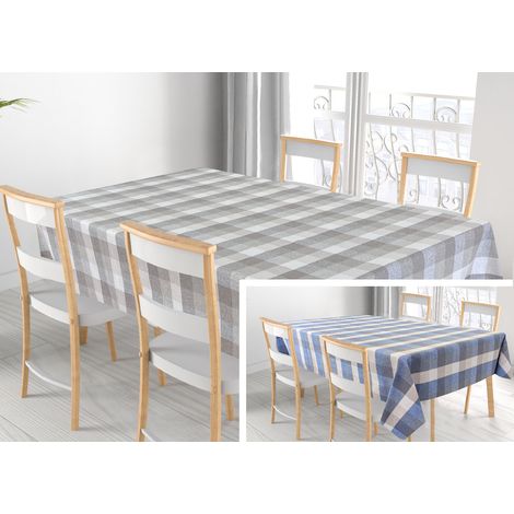 Tovaglia Per Salotto Cucina Tavolo 100% Cotone Made In Italy Country RP, misura140x180coloreBeige (1/5)