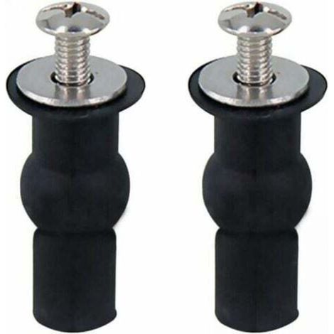 [JAMAIS UTILISÉ] 2PCS Pièces de fixation de siège de toilette, pièces de fixation de siège de toilette à charnière adaptées à toutes les toilettes (18 mm) (1/4)