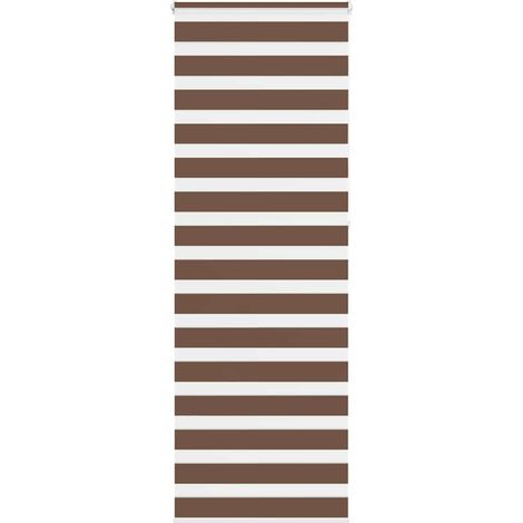 Doppelrollo Braun 80x230 cm Stoffbreite 75,9 cm Polyester