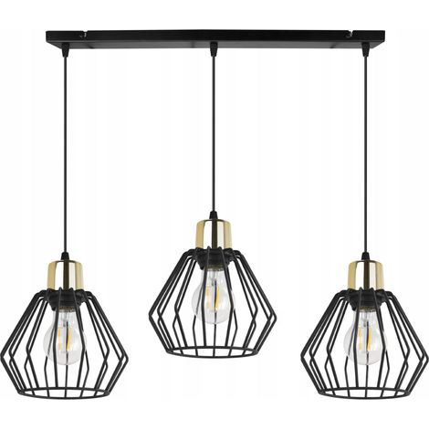 Hängelampe, Deckenleuchter, Drahtschirm, LED