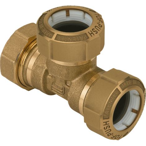 RACCORDO IN OTTONE A TEE TOF-PUSH ø20   EFFEBI S.P.A.
