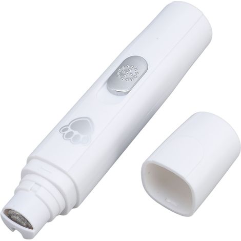 Coupe-ongles pour chien, batterie rechargeable 350 mAh, silencieux, multifonctionnel et sûr, outil de toilettage pour chats et chiots (blanc). (1/5)
