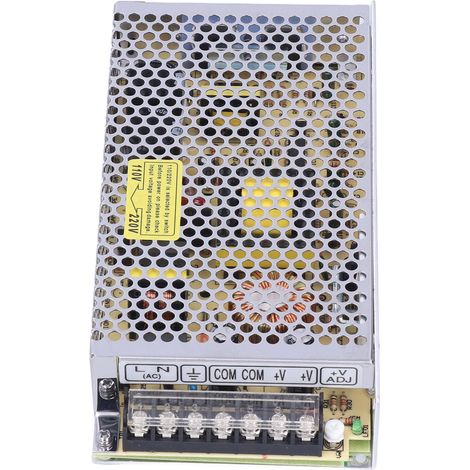 Alimentation 12V 8.33A 100W pour caméra de surveillance, PC, moniteur - Convection thermique efficace, 3 versions au choix