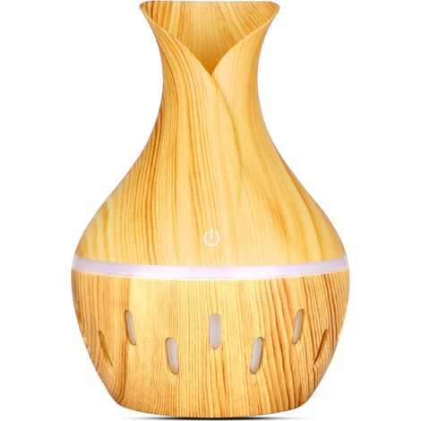 Diffuseur vase 300ml – humi + purif + LED, maison / bureau, forme déco, cadeau Fête des Mères floral (1/5)