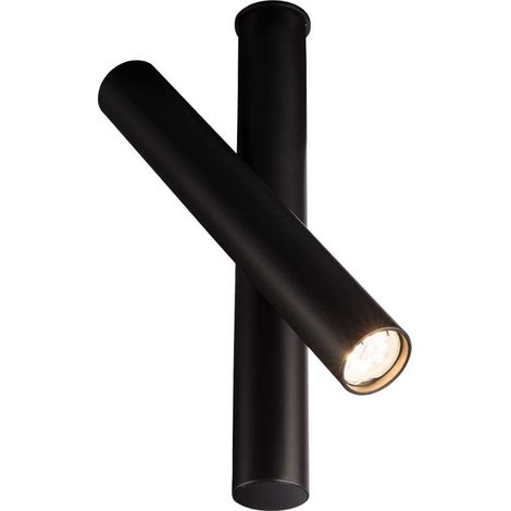 Spot soffitto nero tondo Ø6 orientabile GU10 Shilo (1/2)