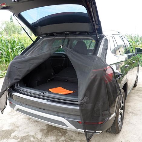 Coffre Voiture Pare-Soleil Aimanté Anti-Moustique Filet Anti-Insectes Écran Solaire Universel pour Hayon Protection Chaleur (1/5)