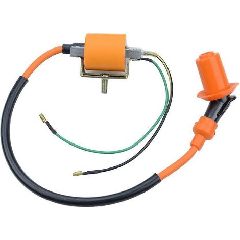Bobine d'allumage 135 degrés pour moteurs horizontaux 50cc, 70cc, 90cc, 110cc et 125cc (quad, moto tout-terrain, karting). (1/3)