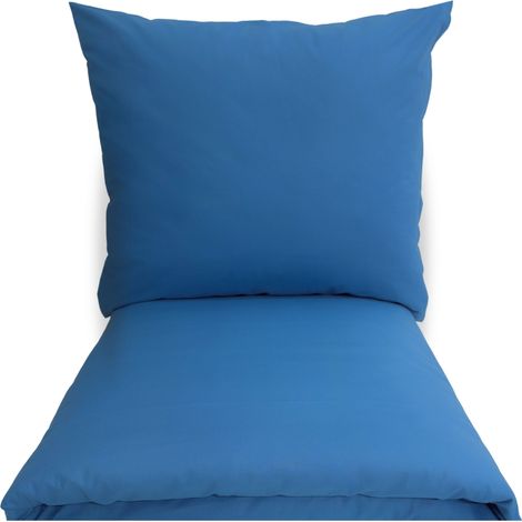 Bettwäsche-Set, einfarbig, 200 x 220 cm, glatt, 100 % Baumwolle, 3-teilig, Polen