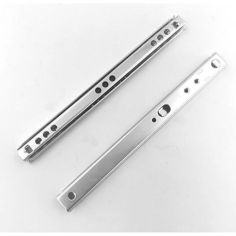 1 paire de glissières de tiroir en métal à roulement à billes pour tiroir de meubles (342 mm de longueur) (1/5)
