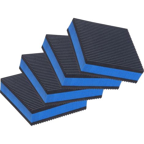 Rubber Anti Vibration Pads, 4 Pack 3 x 3 x 7/8 Inch Heavy EVA Center Insulation Mat Air Compressor Rubber Feet for Air Conditioner HVAC Washer and Dry (1/5)