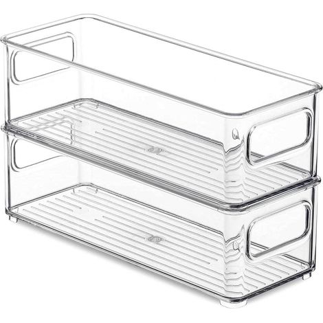 Kühlschrank Organizer 2er Set Vorratsbehälter 25x9.5x7.5cm (1/5)