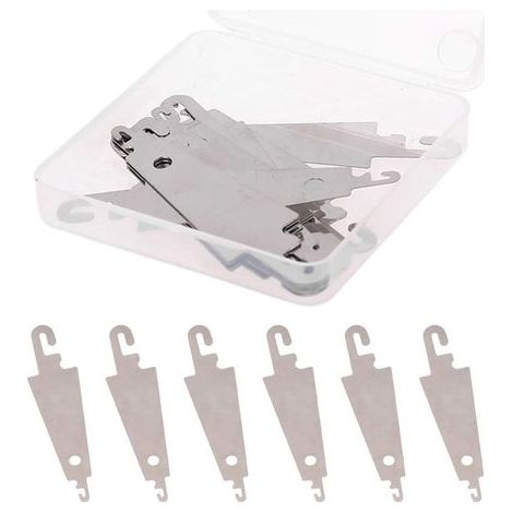 Lot de 20 enfile-aiguilles en métal pour broderie à gros chas avec boîte transparente (1/5)