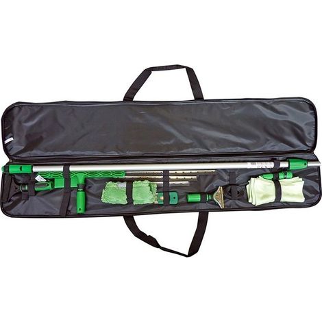 Unger Kit ErgoTec Pulizia Vetri (ETSET) con Asta Telescopica, Tergivetro e Accessori