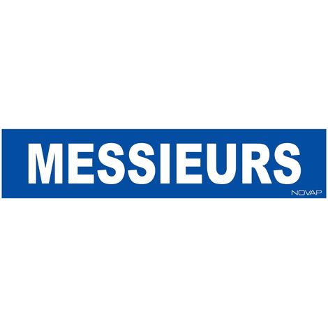Panneau Messieurs - Rigide 330x75mm - 4120553