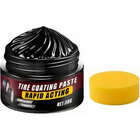 Rénovateur de revêtement de pneus de qualité supérieure - Brillance et protection longue durée pour l'entretien des jantes de voitures, motos et camions 30 g (1/5)