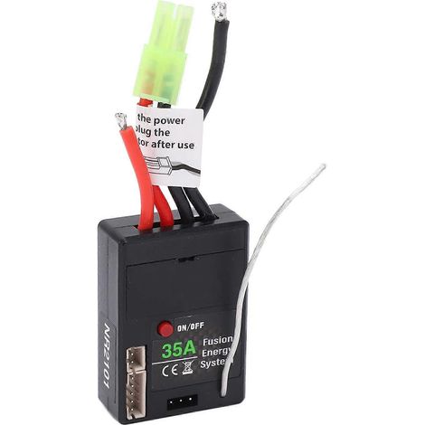 Contrôleur de vitesse électrique 2 en 1 avec récepteur et variateur 35A pour véhicules tout-terrain à l'échelle 1/16. (1/5)