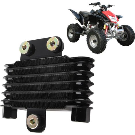 Fester, schwarzer, einseitiger Ölkühler für Offroad-Motorräder mit ATVM12-Schnittstelle (1/5)