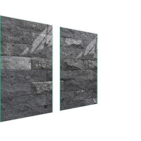 Plaque de protection en verre trempé pour cuisinière 75x52 cm – Résistante aux températures élevées – Protection anti-éclaboussures