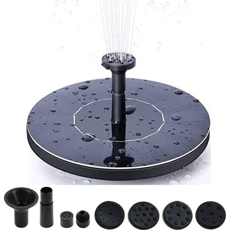 1 pompe à eau solaire flottante, facile à utiliser, pour fontaines de jardin, terrasses et bassins. (1/5)