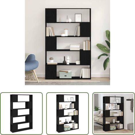Meuble tv - Ensemble meuble TV Montage mural Chêne noir 100 x 24 x 155 cm (1/5)