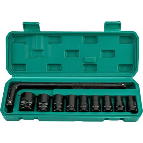 Coffret Clés Hexagonales À Douilles 10 Pièces Pour L'Installation De Vis Et Filetages Métriques Jeu De Clés À Cliquet Pour Vis, Filetages, Installation, Démontage, Maison, Salle de Bain, Réparat (1/5)
