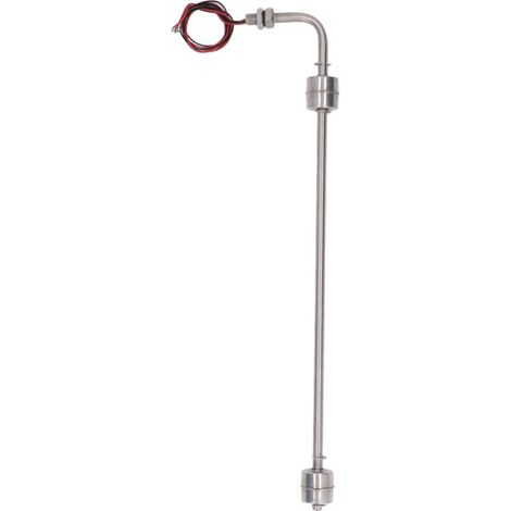 Interrupteur à Flotteur Inox Double Niveau Liquide 0‑110V AC/DC 400mm