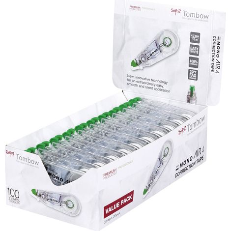 Tombow CT della CA4 Correttore a nastro, mittiges abrollen, 4,2 mm x 10 m Office Pack 20 pezzi (1/4)