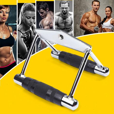 Poignées parallèles pour l'entraînement en force, équipement d'entraînement en force, poignées parallèles, barre de traction triceps, peut supporter jusqu'à 150 kg (20 x 17 x 14 cm) (1/5)