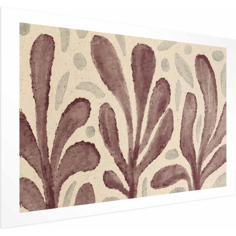 Poster – Blätter und Flecken – große, zitternde Formen, inspiriert von Matisse (1/4)