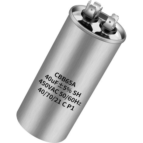CBB65 450V AC 40uf 50/60HZ Condensateur de démarrage extérieur,condensateur de démarrage de compresseur,condensateur de climatiseur,condensateur rond (1/5)