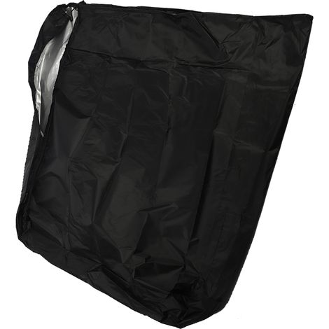 Bolsa de almacenamiento para camas plegables [Tejido Oxford 210D repelente al agua] - Gran capacidad con cremallera y bolsillo incluido (Negro, dimensiones 80x30x94 cm) (1/5)