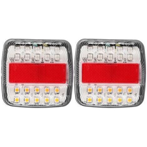 Feux de camion, feux de remorque haute luminosité 20 perles étanches et antichoc, adaptés aux camions lourds