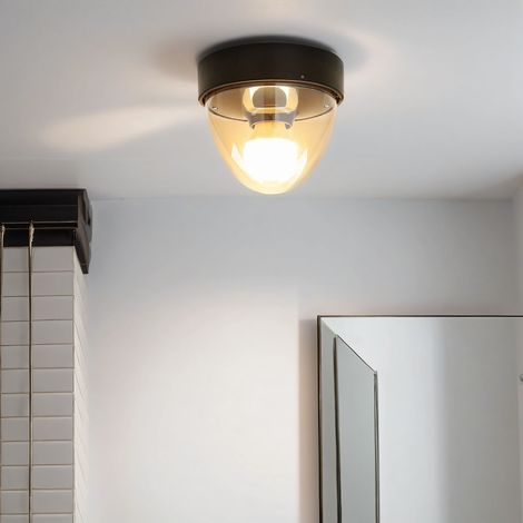 Badezimmerlampe IP44 Schwarz E27 Modern Badlampe
