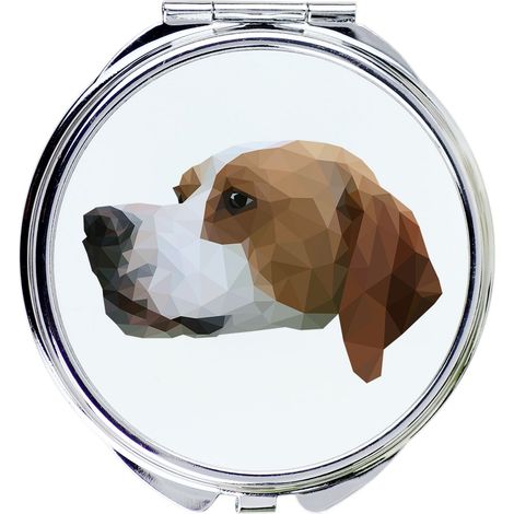 Pointer - uno specchio con una foto e una scritta geometrica di Art-Dog (1/3)