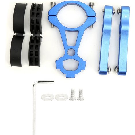 Support de Bidon Vélo Route en Alliage d'Aluminium, Adaptateur de Porte-Bidon pour Guidoline Bleu (1/5)
