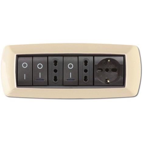 PLACCA LIFE LIVING PLAST AVORIO 7P