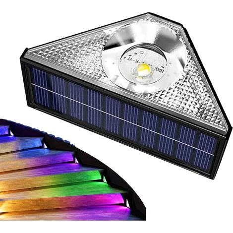 Luci solari da esterno, luci per scale, impermeabili, illuminazione a LED, scale esterne, gradini, recinzioni, cortili, terrazze, scarichi, sentieri, decorazioni. (1/5)