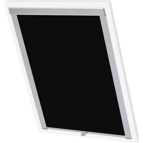 Maison Exclusive - Persiana opaca enrollable negra 102
