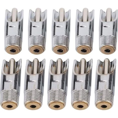 10 pièces Abreuvoir pour Porcs en Acier Inoxydable, Abreuvoirs Automatiques à TéTine avec Capuchon en cuivre Abreuvoir à Bec de Canard pour Porc bétail Animaux (1/4)
