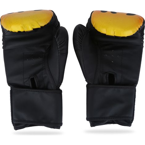 Gants de boxe adulte pour combat, muay thaï, sparring, coups de poing, kickboxing, grappling, sac de sable, noirs (1/5)
