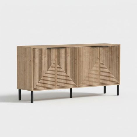 Madia console design con ripiani e ante Lurea (1/5)