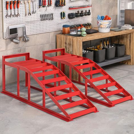 Rampe de chargement pour véhicule en acier 83,5 x 30,5 x 27 cm (1/5)