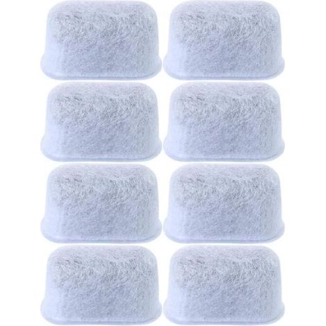 Cartouche filtre à eau - 123 - Compatible Cuisinart (8 pcs) - Charbon de bois - Élimine 97% chlore - Réduit le tartre (1/4)