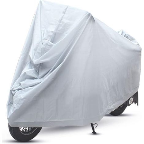 Waterproof Motorcycle Cover - Outdoor / Indoor Waterproof Cover for Most Motorcycles - Dust/Rain/Wind/UV (1/5)