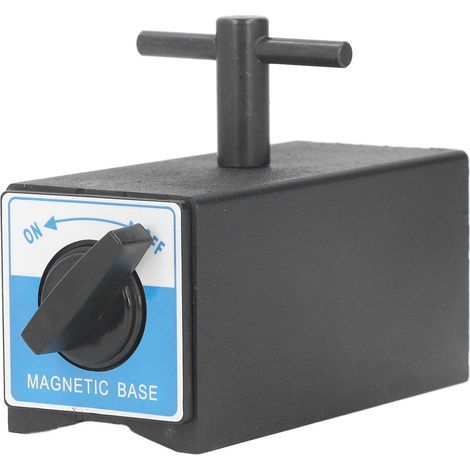 Magnetfuß, 120 kg Saugkraft, M6-Gewinde, V-förmige Halterung für Messuhr (1/5)