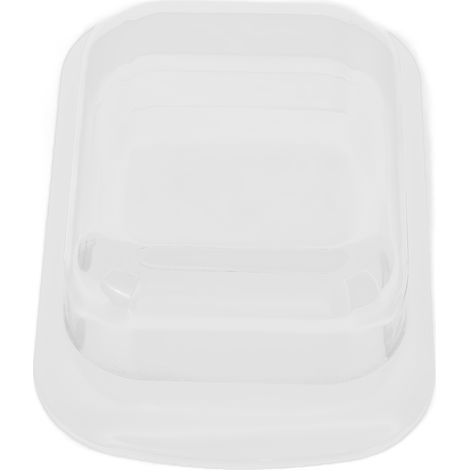 Boîte à beurre carrée large, couvercle hermétique, blanc, avec couteau, pour fromage, pain, gâteaux, snacks, conservation alimentaire. (1/5)