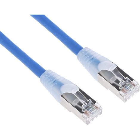 Cordon Cat6a RJ45 mâle/RJ45 mâle, S/FTP, 2m ( Prix pour 1 ) (1/2)