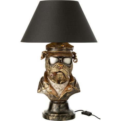 Lampe à Poser Bulldog "Trendy" 57cm Marron (1/3)
