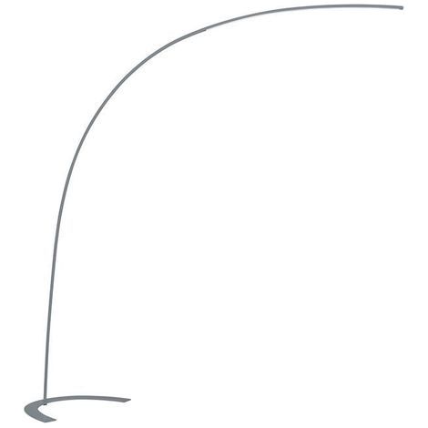 Lampe sur pied arquée LED Shanghai argent Trio 18W (1/3)